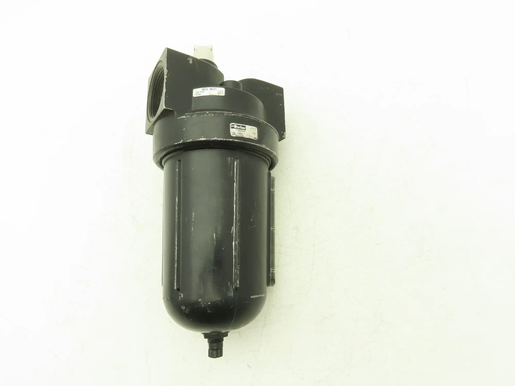 Parker 18L74BC Pneumatic Mist Lubricator 1-1/2" NPT 250PSI Sight Glas is Fogged