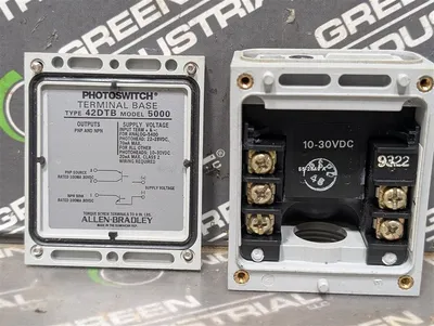 Allen Bradley 42DTB-5000 Photoswitch Blue Quick Disconnect Terminal Base Used