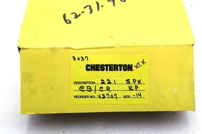 NEW CHESTERTON 42707 221 SPLIT SEAL SPK CB/CR EP SIZE -14 #L-456