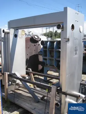 USED Alfa Laval 804 Sq Ft Alfa Laval Plate Heat Exchanger, S/S, 145#