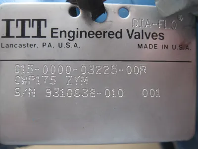 NEW ITT DIA FLO 015-0000-03225-00R CPW175 VALVE WITH 73N-BPOSITIONER