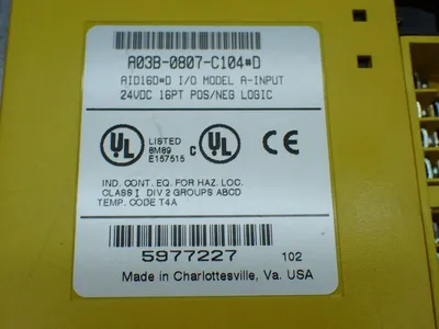 Used FANUC A03B0807C104 Input / Output Modules Ohio US | HGR 24 #885648