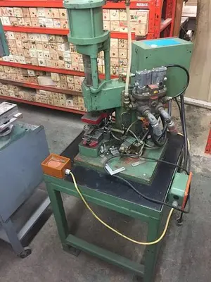 2845-220 Hugold Pneumatic 3 TON Press on Stand w/PLC Dual & Palm Controls