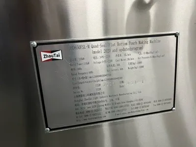 2021 ZHOU TAI AMD650FSL-M Bag Machines, Pouch | Mark One Machinery (13)