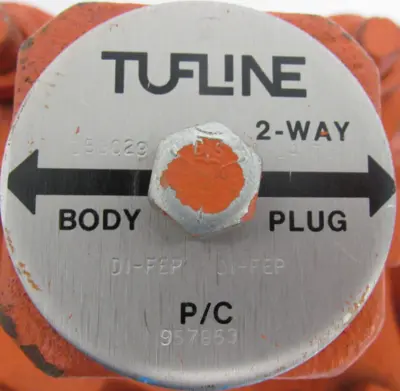 NEW TUFLINE DI-FEP PLUG VALVE 2" 153029 957853