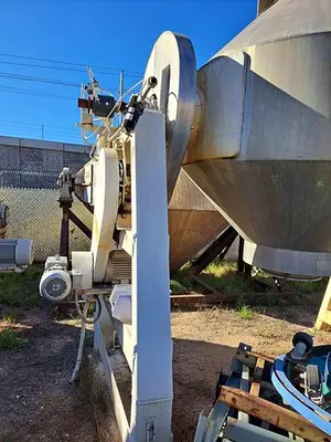 Mixer, Conical, 100 CF, 304 Stainless Steel, Gemco, 7.5 HP, #S741455