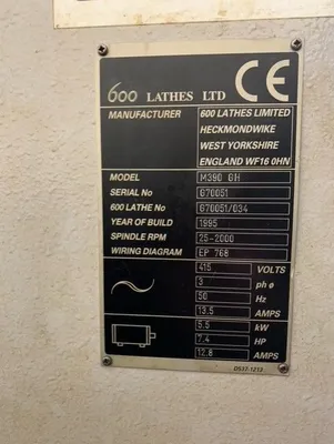 HARRISON M390 Gap Lathes | Bowland Trading Ltd (6)