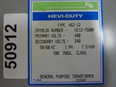 USED EGS HZ12-7500R