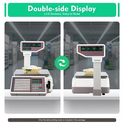 Digital Deli Meat Food Computing Retail Price Scale 66LBs Retail with TD printer