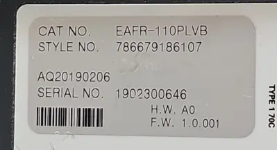 Eaton EAFR-110P Arc Flash Relay EAFR-110PLVB (BIN643)