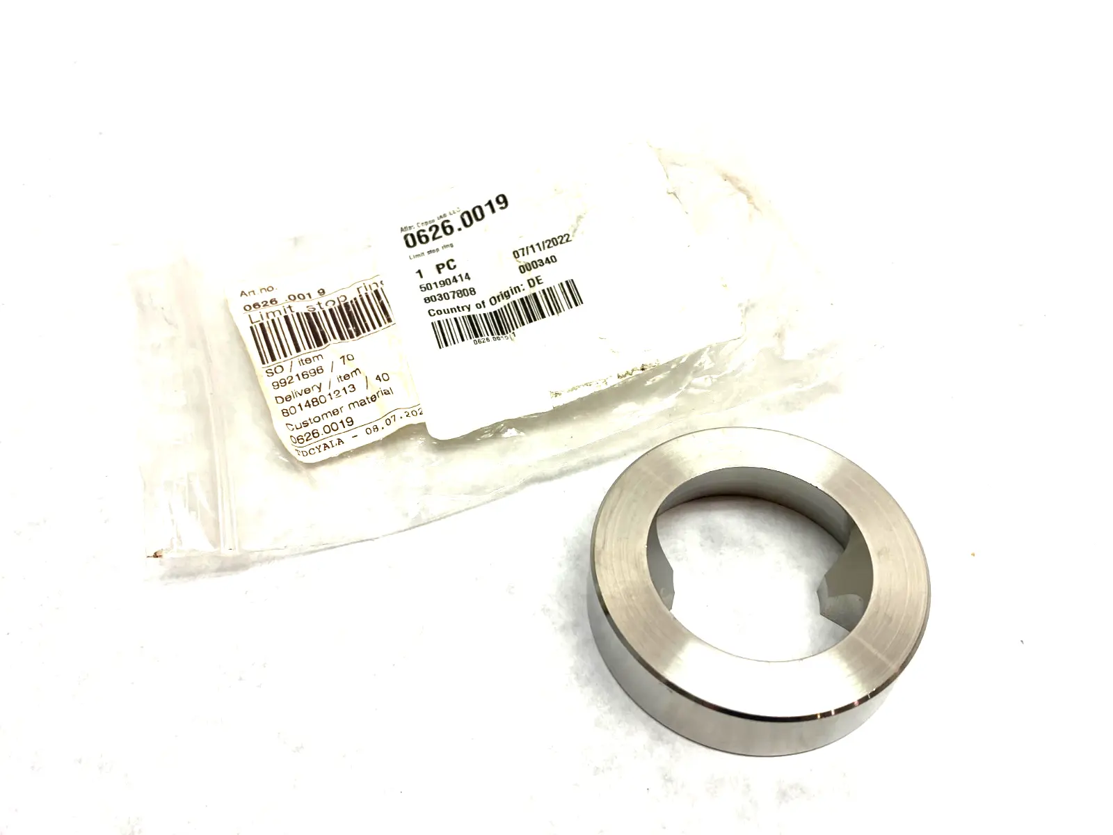 USED ATLAS COPCO LIMIT STOP RING