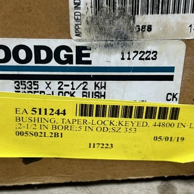 NEW Dodge 3535 X 2-1/2-KW