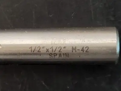 End Mill Flute 1/2 x 1/2 in. M-42