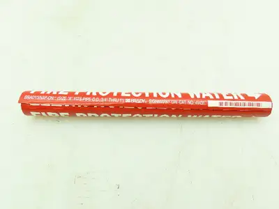 Brady 41431 Pipe Marker Fire Protection Water Size A 3/4"-1" Lot of 14