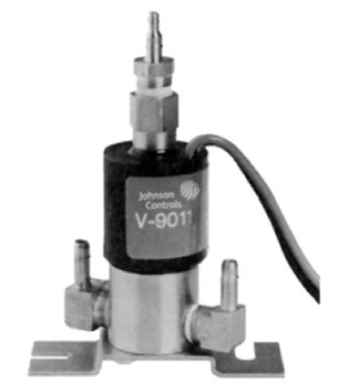 Johnson Controls V-9011-1 Three-Way Solenoid Air Valve, 12VDC [New]