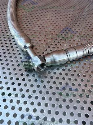 MVE Stainless Steel Flexible LN2 Hose 72"  3/4" Female to Male Fitting