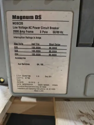 Used EATON MDSC20 Circuit Breakers South Carolina US | ESS Industrial Equipment Sales #1367995