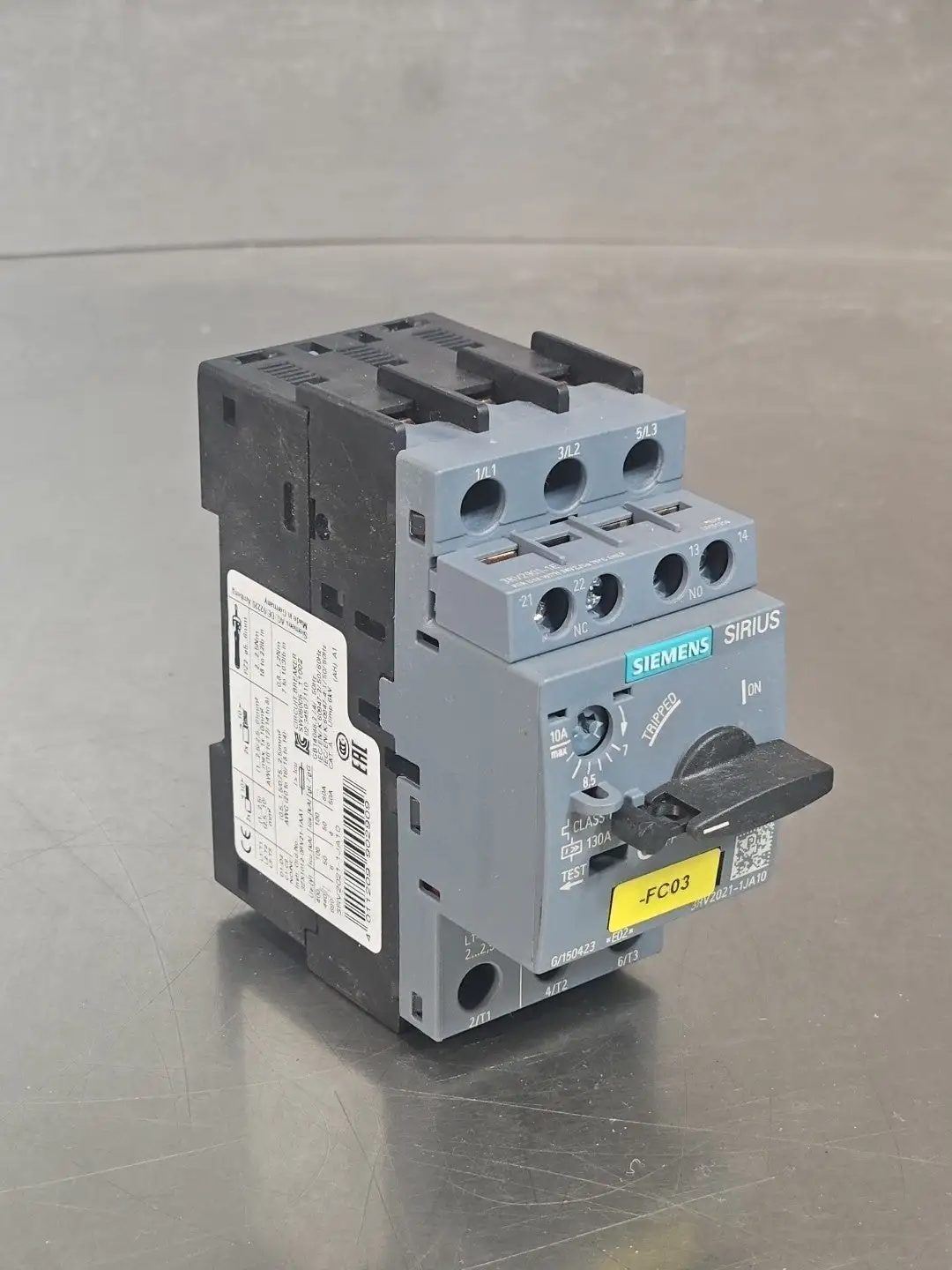 USED Siemens Siemens 3RV2021-1JA10