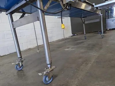 Custom 10' Conveyor with Removable Packaging Tables