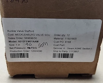 NEW Kunkle 6010FEM01AAM