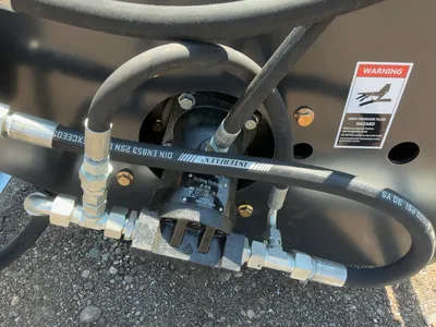 New JCT 73” Vibratory Roller Skid Steer Attachment, Universal Quick Attach, 73” Wide Roller, Has Thr...