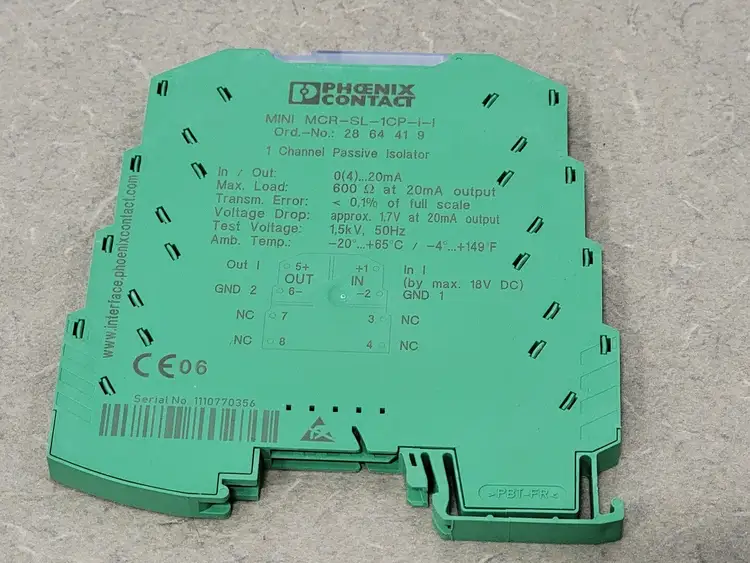Used PHOENIX CONTACT MINI MCR-SL-1CP-I-I Misc Electrical & Power Parts British Columbia CA | Lenmark #246682