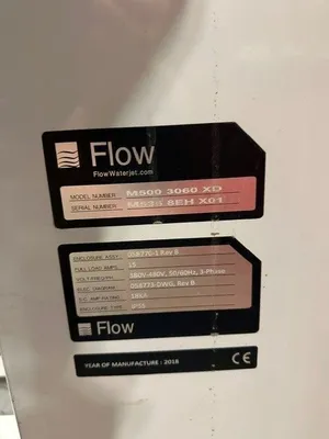 2018 FLOW M500 3060 XD Waterjet Cutters | Bayou Machinery (10)