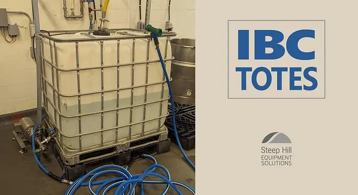 Caged IBC Liquid Totes