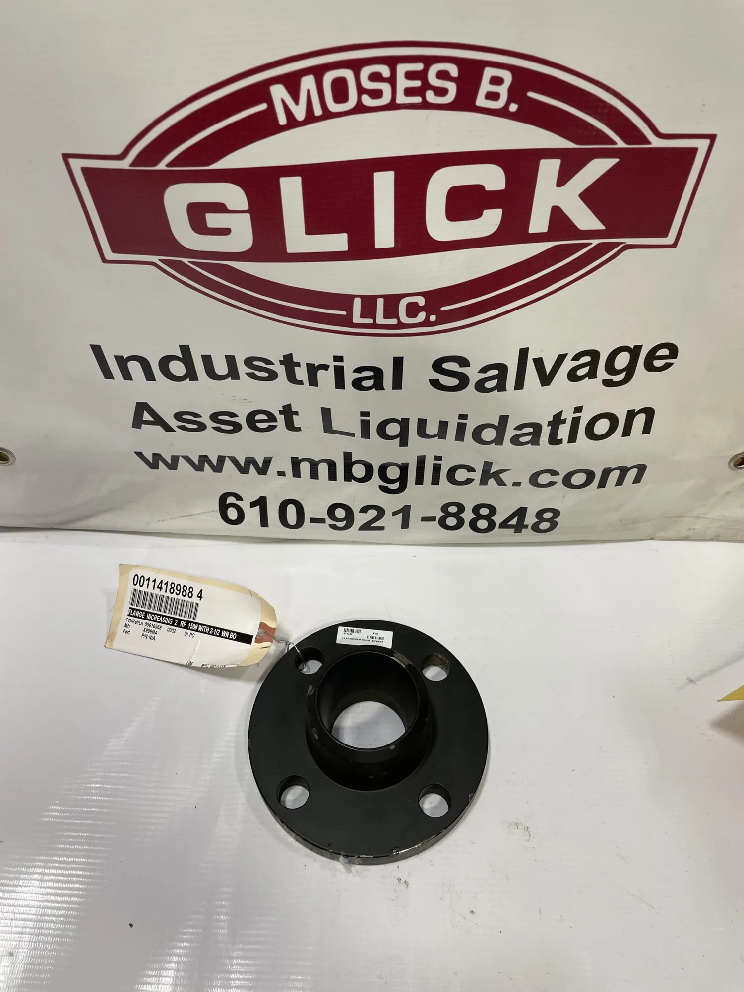 871442 2” x 2.5” Weldable Steel Reducing Pipe Flange Fitting 4-lug