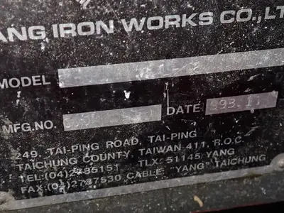 USED 1993 YANG IRON WORKS CO SML 12