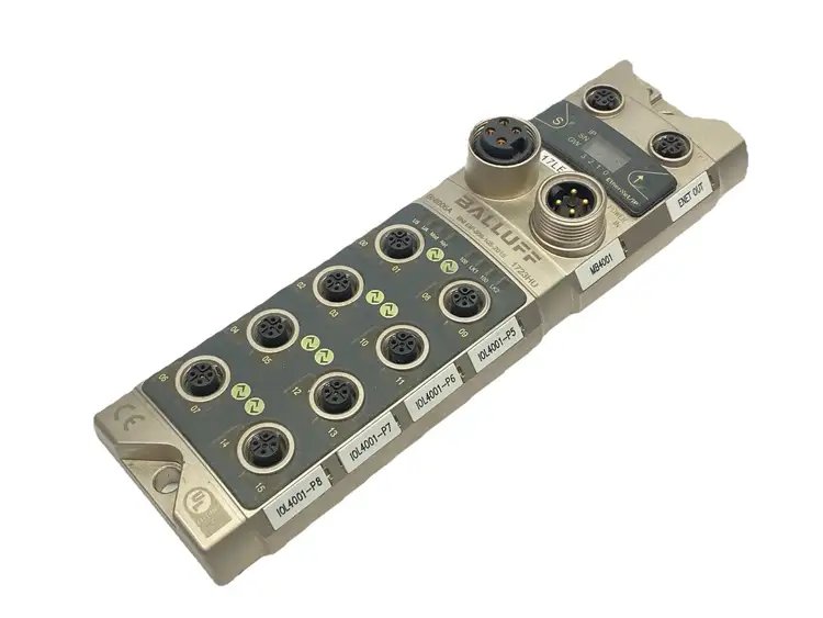Used BALLUFF ETHERNET/IP DIGITAL I/O FIELDBUS UNIT BNI EIP-508-105-Z015 PLC Input & Output Michigan US | Maverick Industrial Sales #1091998