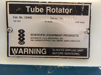 USED SCIENTIFIC EQUIPMENT TUBE ROTATOR TUBE ROTATOR