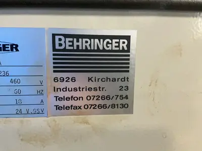 Used 1996 BEHRINGER HBP303A Horizontal Band Saws Ohio US | HGR 24 #1568449