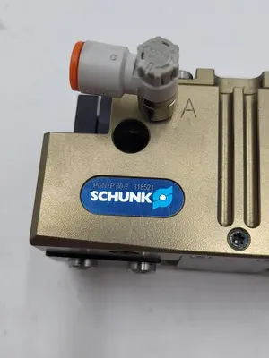 Used SCHUNK SCHUNK PGN-P 80-2 318521 PNEUMATIC GRIPPER Robot Parts | ND Industrial Surplus #1216648