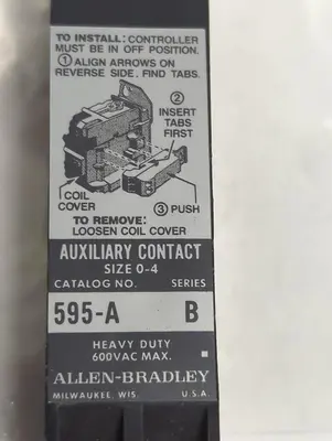 Used ALLEN-BRADLEY 595-A Miscellaneous Equipment (Electrical & Power) | Surplus Asset Holdings #1193426