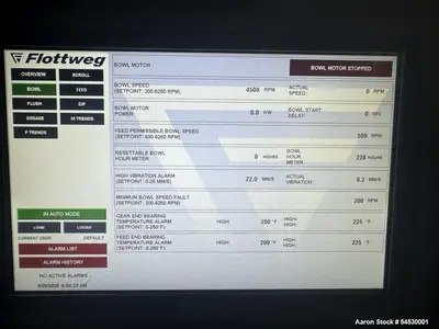 Used FLOTTWEG Z3E-4/401 Decanter Centrifuges Illinois US | Aaron Equipment #1261762