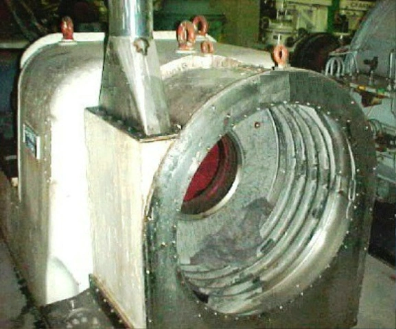 Bird/Escher-Wyss P-5/2 2-stage pusher centrifuge, 316SS.