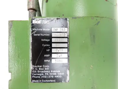 BalTec RNE 280 Orbital Radial Rivet Spinner Motor & Riveting Head 220V 3PH