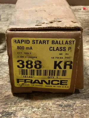 France 388KR Fluorescent Lighting Ballast 277V 800mA