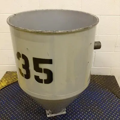 USED METAL FABRICATOR HOPPER222