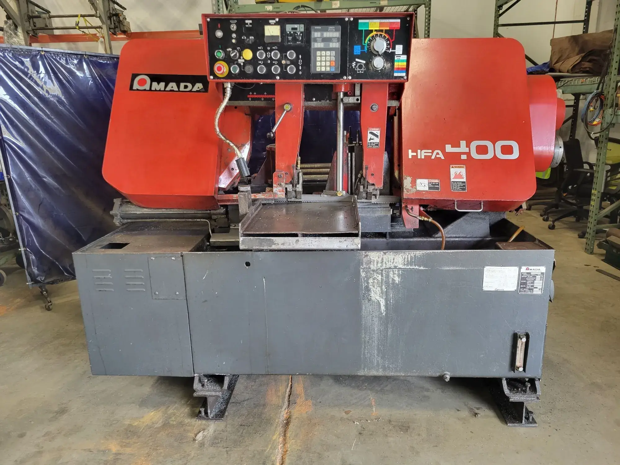 Used 1998 AMADA HFA 400-W Horizontal Band Saws Illinois US | Aucto #1421920