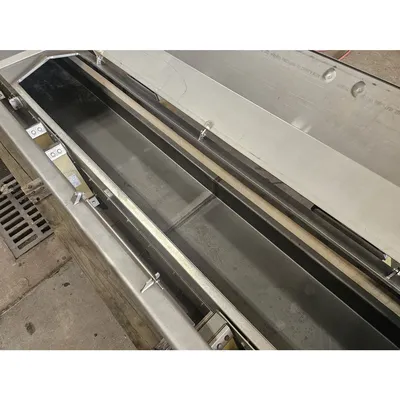 Used FEC 18"W X 21'-5"L Stainless Steel Vibrating Pan Spreader Feeder Conveyor