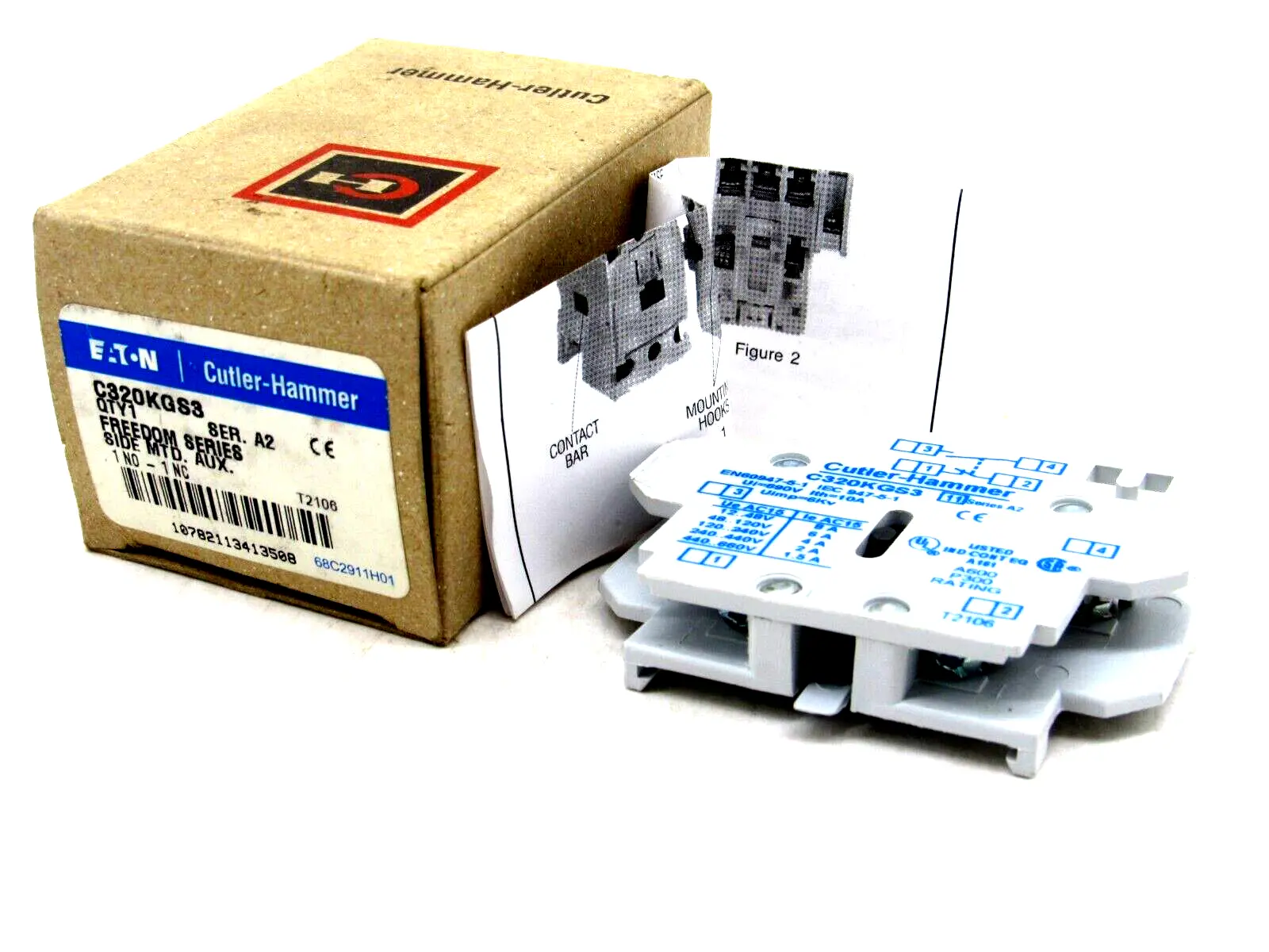 NEW CUTLER HAMMER C320KGS3 AUXILIARY CONTACT SERIES A2