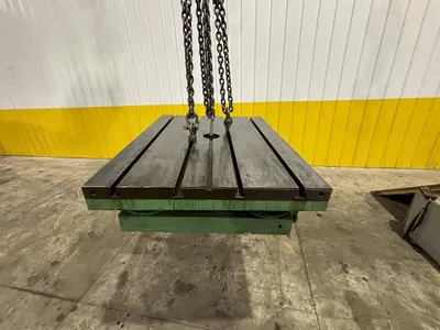 36" X 48" GIDDINGS & LEWIS AIR LIFT ROTARY TABLE: STOCK #23588