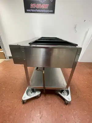 Used Vollrath Used 61" Vollrath 38104 ServeWell Electric Four Pan Sealed Well Hot Food Table 120V - TH2 Steam Tables (Food) Illinois US | Falcon Restaurant Supply #1374828