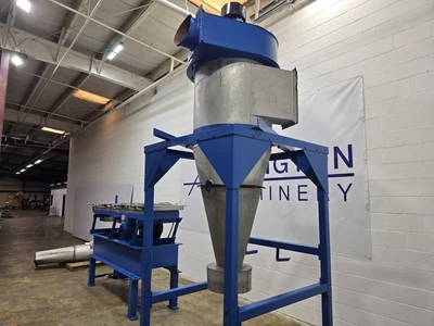 24" Wide X 108" L Witte Fluid Bed Dryer / Classifier With Cyclone