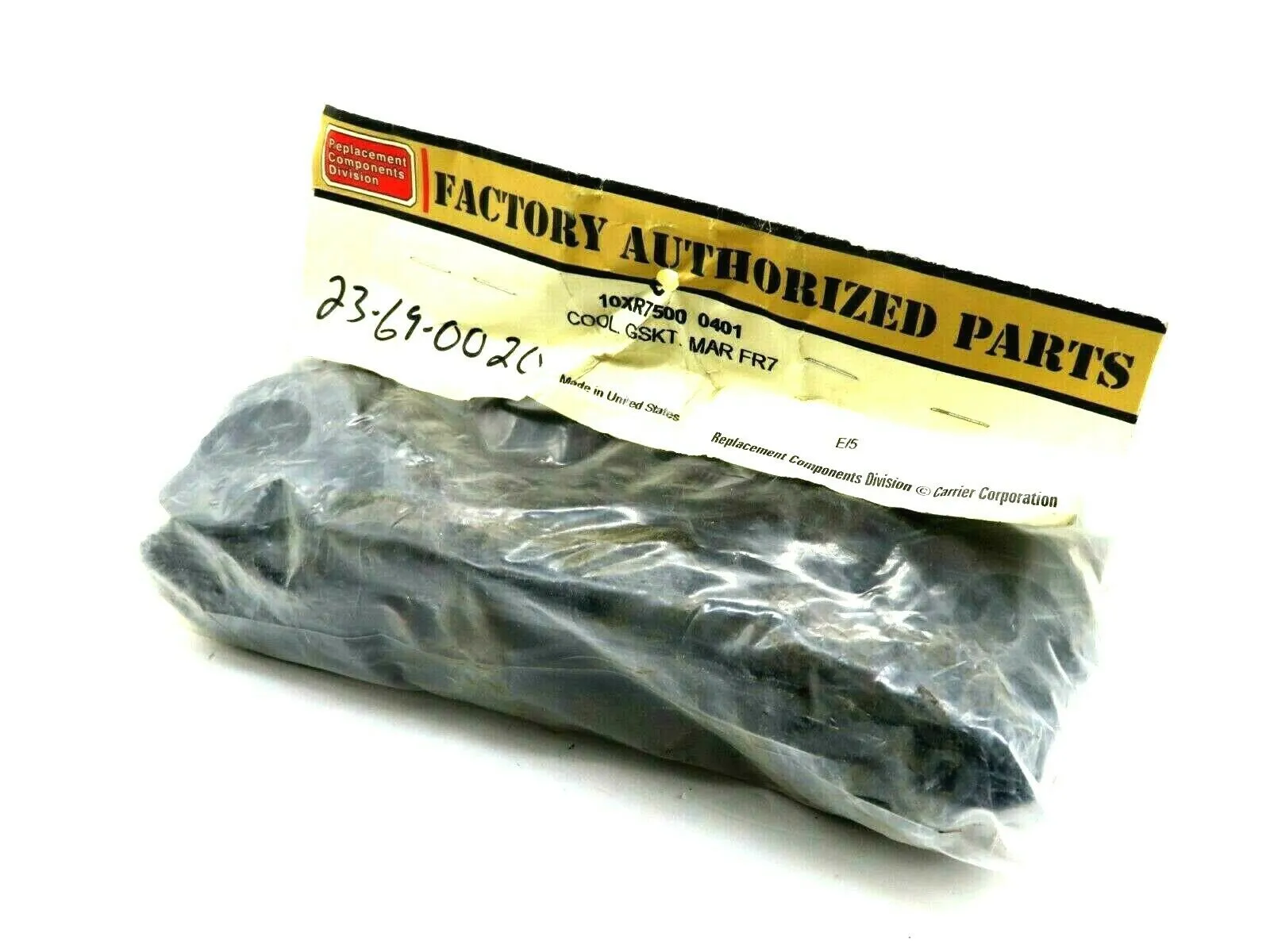 NEW SEALED BAG UNITED TECHNOLOGIES CARRIER 10XR75000401 COOLER GASKET