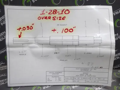 Gulf Engineering AISI 4340 Generator Drive Shaft 51" Surplus