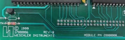 USED WESCHLER INSTRUMENTS 2000000802 CIRCUIT BOARD