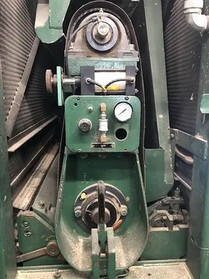 USED TIMESAVERS TB337-2HDA, 37" TOP & BOTTOM ABRASIVE PLANER SYSTEM
